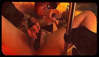 Wild Pirate Girl Gets Orgasms from Vibrators in All Orifices - Amateur Hardcore