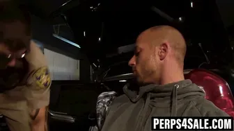 Rough Threesome with Officer and Hot Perp