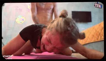 Naked Yoga Turns Wild: Steamy Blowjob & Intense Cumshot Action