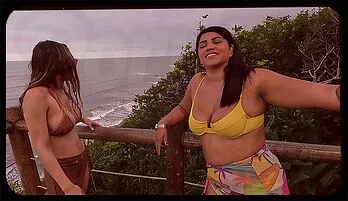 Beachside Passion: Nicoly and Priscila's Wild Public Adventure