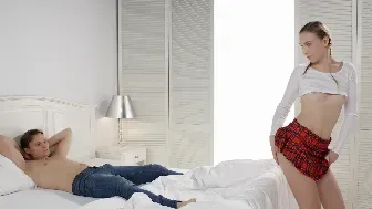 Blonde Bombshell Jenny Wild Ignites Passionate Hotel Room Encounter