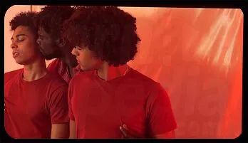 Ebony Jock's Bareback Threesome with Young Twinks