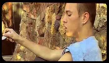 Wild Outdoor Gay Masturbation with Hung Yuri Luv