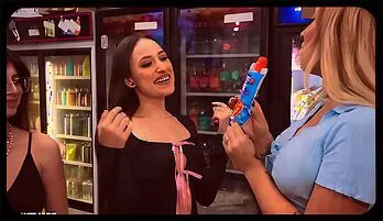 High-Octane Fun in the Shop with Busty Blondes & Ebony Beauties