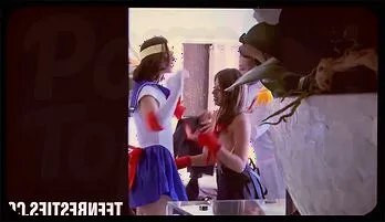 Cosplay Frenzy: Hot Babes Get Their Licks