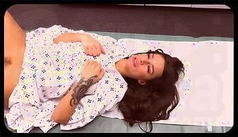 Seductive April Olsen Gets Naughty with Doctor's Cumshot