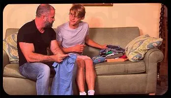 Stepdad Helps Stepson Try on Clothes and Ends up in a Hot Session