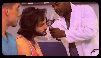 Muscular Doctor & Assistant Tag-Team Hairy Twink Dante Drackis