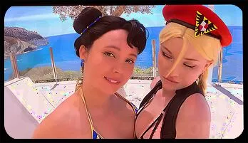 Chun Li and Cammy's Sizzling Street Fighter Cosplay Fantasy: A Passionate Lesbian Adventure