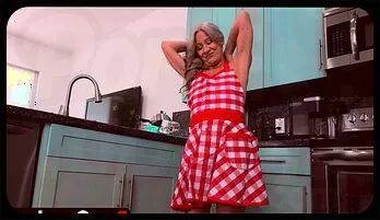 Stepgrandma Leilani Lei Enjoys a Hot Kitchen Encounter with Stepgrandson