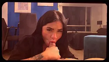 Exhausted Husband Gets Lifted by Alejandra Palacios - Deepthroat Blowjob