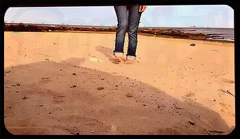 Sensational Beach Encounter: Busty Brunette's Wild Ride