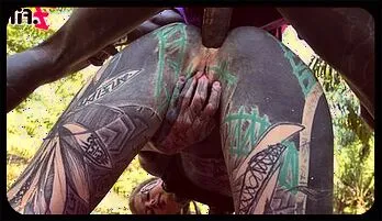Tattooed Couple’s Wild Outdoor Anal Adventure