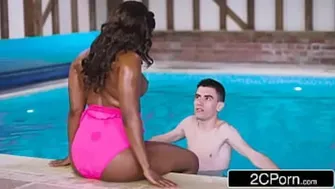 Intense British Ebony MILF Trio with Step Family Drama