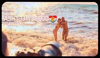 Hot Beach Sex Photoshoot with Teens and Threesome Fun