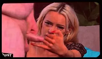 British Blonde Femdom Teases and Humiliates with CFNM Handjob