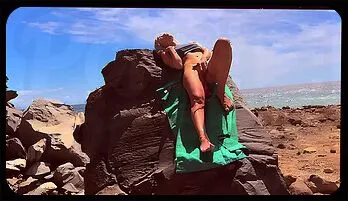 Curvy Blonde Filen's Wild Public Beach Adventure