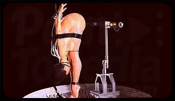 Seductive Milf in 3D Bondage: CyberxCaptain Gets Fucked with Fuck Machine