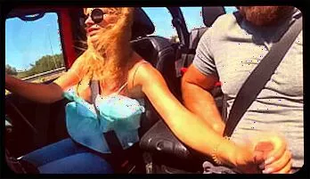 Steamy Car Ride Turns Into Intense Outdoor Passion