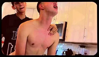 Eager Twink Takes Intense Anal Thrill in Kitchen
