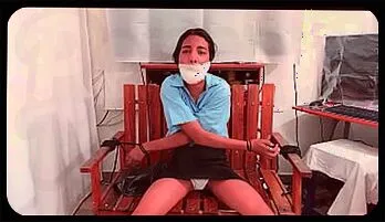 Latina Teen Bound and Gagged by Domme in High-Octane BDSM Scene