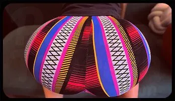 Passionate Russian Teen in Tight Torn Leggings Shows Off Her Big Booty