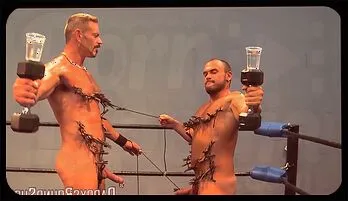 Gay Bondage Fun: Colin Steele & Jessie Balboa Get Clothespin Bound