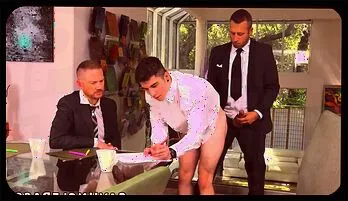 Brody Kayman and Joel Someone Share Harrison Todd's Ass and Mouth in a Gay Hardcore Scene