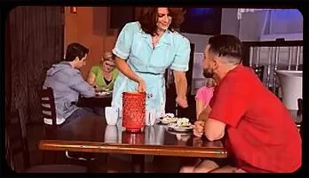 Busty MILF Waitress Andi James Gets Wild in Steamy Threesome