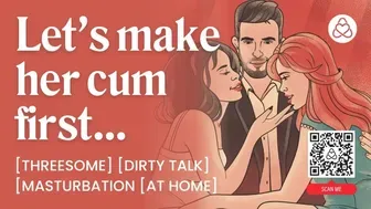 Sensual ASMR Bisexual Threesome with Finger Play and Rough Sex