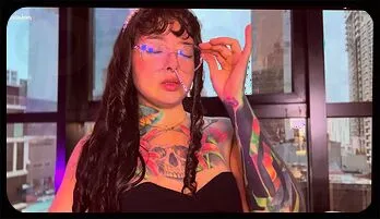 Nerdy Brunette with Glasses Delivers a Surprising Sneezing Tease