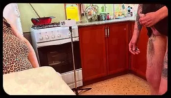 Seductive Neighbor Gives Sloppy Blowjob and Swallows Massive Load