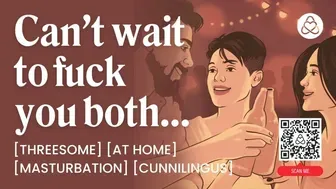 Intense FFM Threesome ASMR Audio – Pussy Licking, Dirty Talk & Risky Pleasure at Home