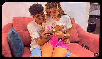 Teaching My Naughty Stepsister Phone Play Ends in Wild Action!