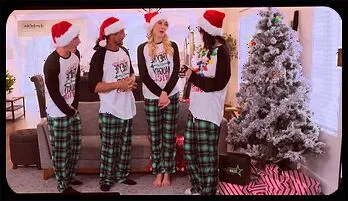 Festive Foursome Frenzy: Kay Lovely & Nikki Zee Unite!