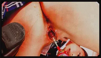 Asian schoolgirl Shizuku pleasure her twat with a toy rod