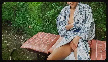 Outdoor Asian blowjobs by steamy Aoi Mizuno