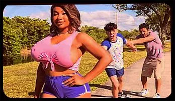 Ebony Mystique Gets Oiled and Ravished in Steamy Threesome