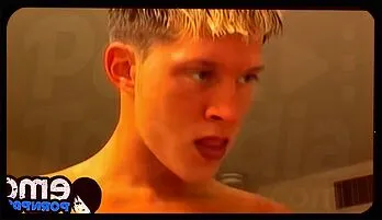 Emo Gay Threesome: Spitroast, Anal Play & Big Cock