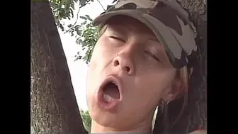 Sultry Young Lesbians Indulge in Passionate Outdoor Play