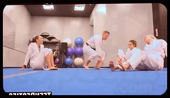 Besties Heat Up with a Security Guy in an Intense Foursome