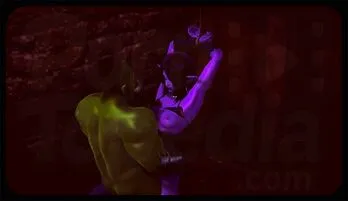 Seductive Elf Dominated and Pleasured in Shadowy Dungeon