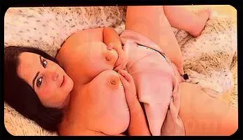 Sarah Jane - British BBW Slides Blue Dildo into Shaved Cunt