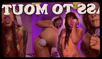 Violet Myers’ Naughty Bunny Tail Anal Adventure with Ass to Mouth