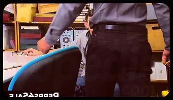 Gay Guard Punishes Shoplifter with Relentless Cock Pumping