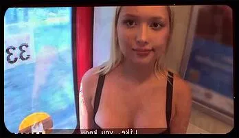 Blonde Beauty's Steamy Encounter at the Train Station!