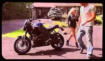 Vyxen Steel’s Wild Outdoor Motorcycle Ride: Wet & Risky Public Sex