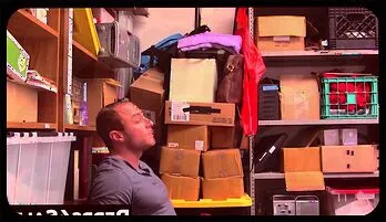 BBC Security Officer Tames Chubby Shoplifter's Appetite