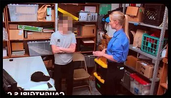 Tattooed Thief's Interrogation Goes Wrong with Big Tit Lady Cop