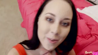 Bambi Black's Naughty Revenge: Steamy POV Blowjob and Hot Stepbrother Fuck